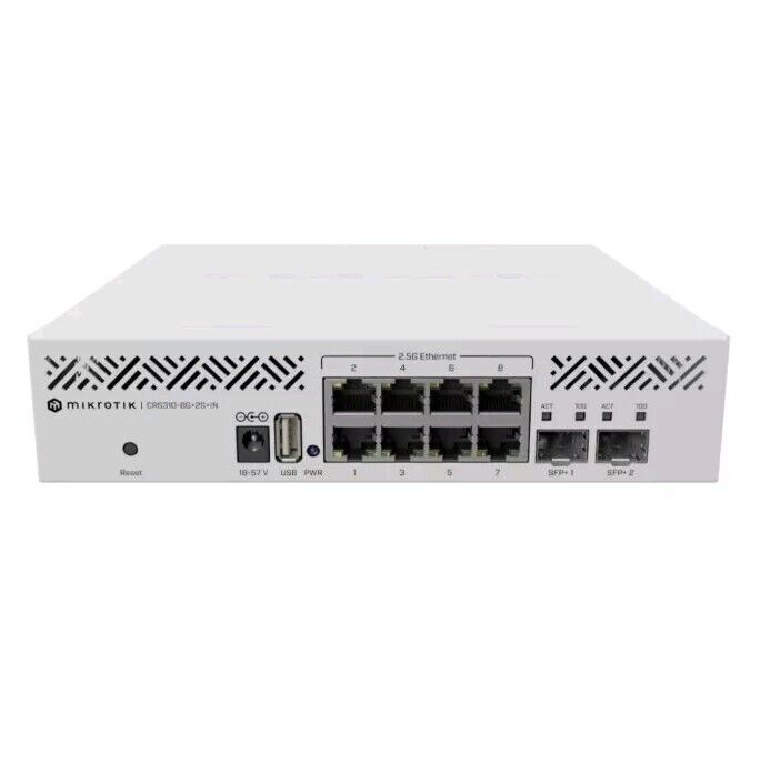 MIKROTIK Fiber Cloud Router Switch CRS310-8G+2S+IN 2x 10G SFP+ ports RouterOS