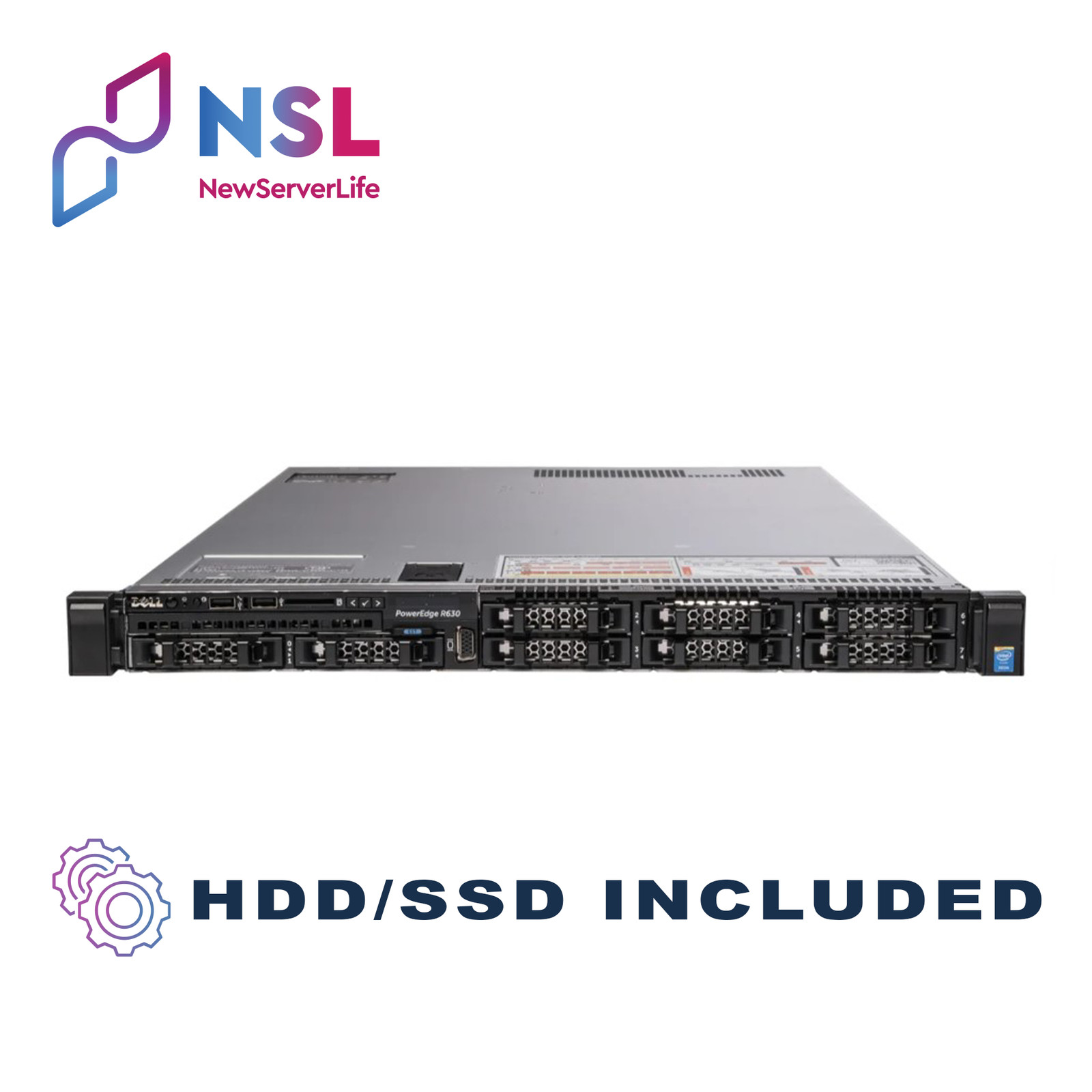 DELL R630 8SFF 2x E5-2660v4 2.0GHz =28 Cores 128GB H730 2x 1.2TB SAS 4xRJ45