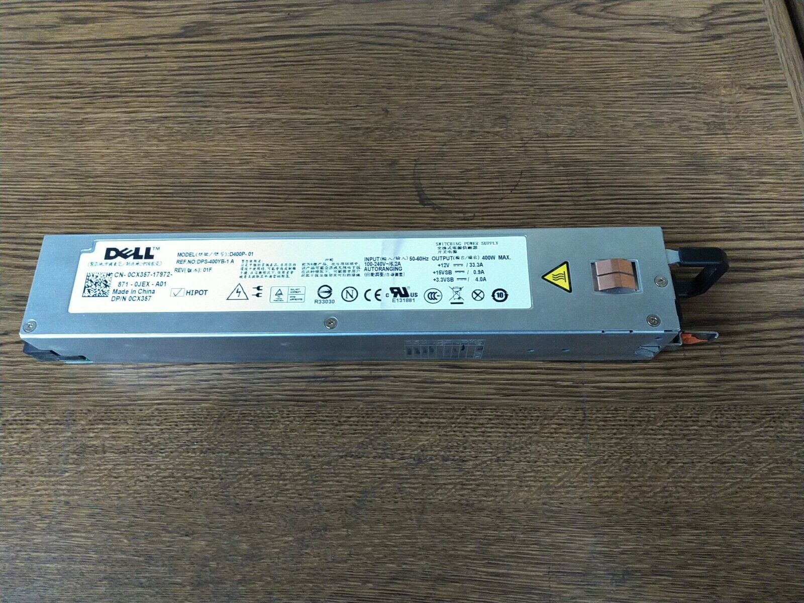 Dell 0CX357 D400P-01 Server Power Supply 400W PowerEdge