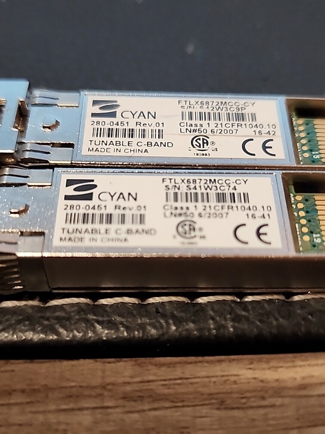 Cyan 280-0451-01 SFP,  TRANSCEIVER, 10G, TUNABLE C-BAND FTLX6872MCC-CY AS-IS