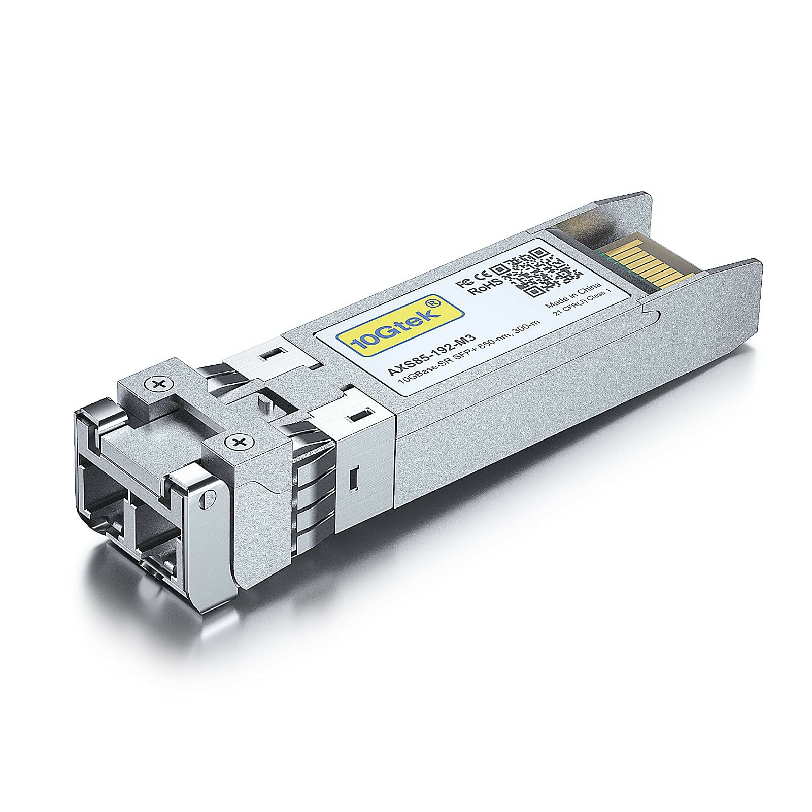 10GBase-SR SFP+ Transceiver, 10G 850nm MMF, up to 300 Meters, Compatible with…