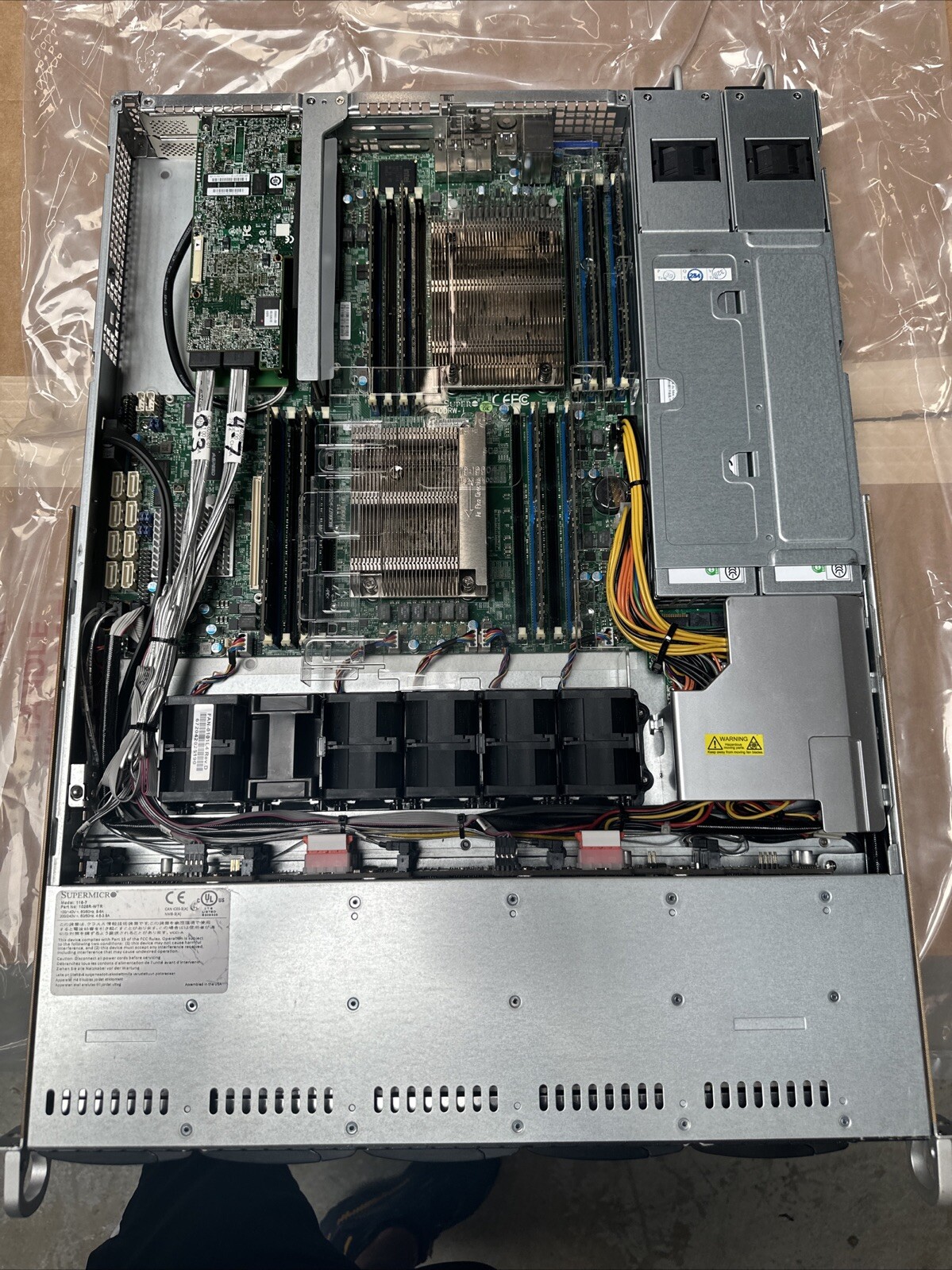NEW SUPERMICRO 1028R-WTR, CSE-116 SERVER with X10DRW-I, DUAL CPU  128GB RAM +HDD