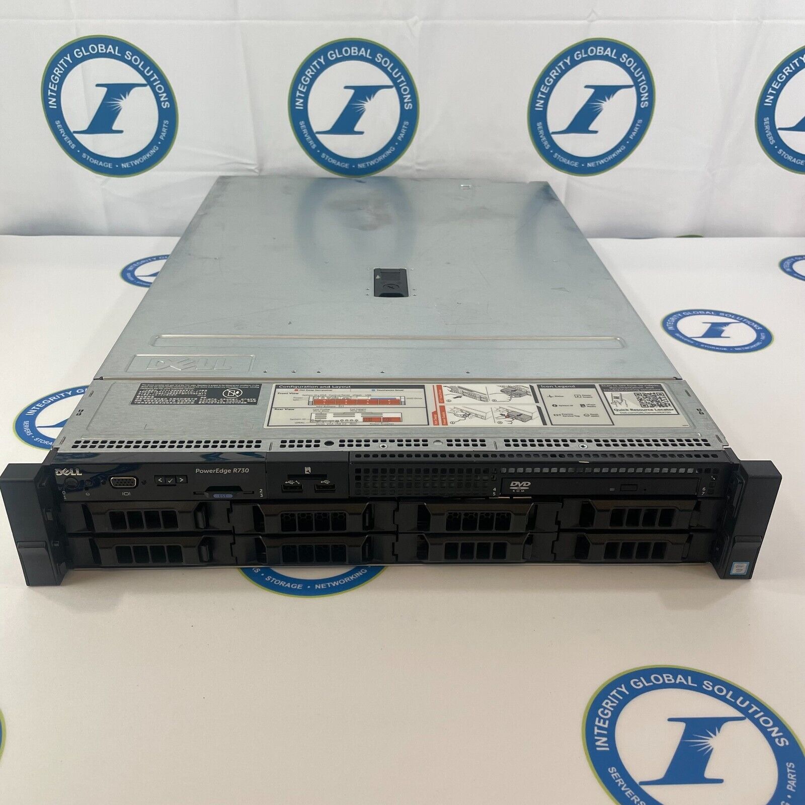 Dell PowerEdge R730 LFF 2 x E5-2698V3 – 2  x 6TB – 96GB RAM – RAID – 2x750W PSU