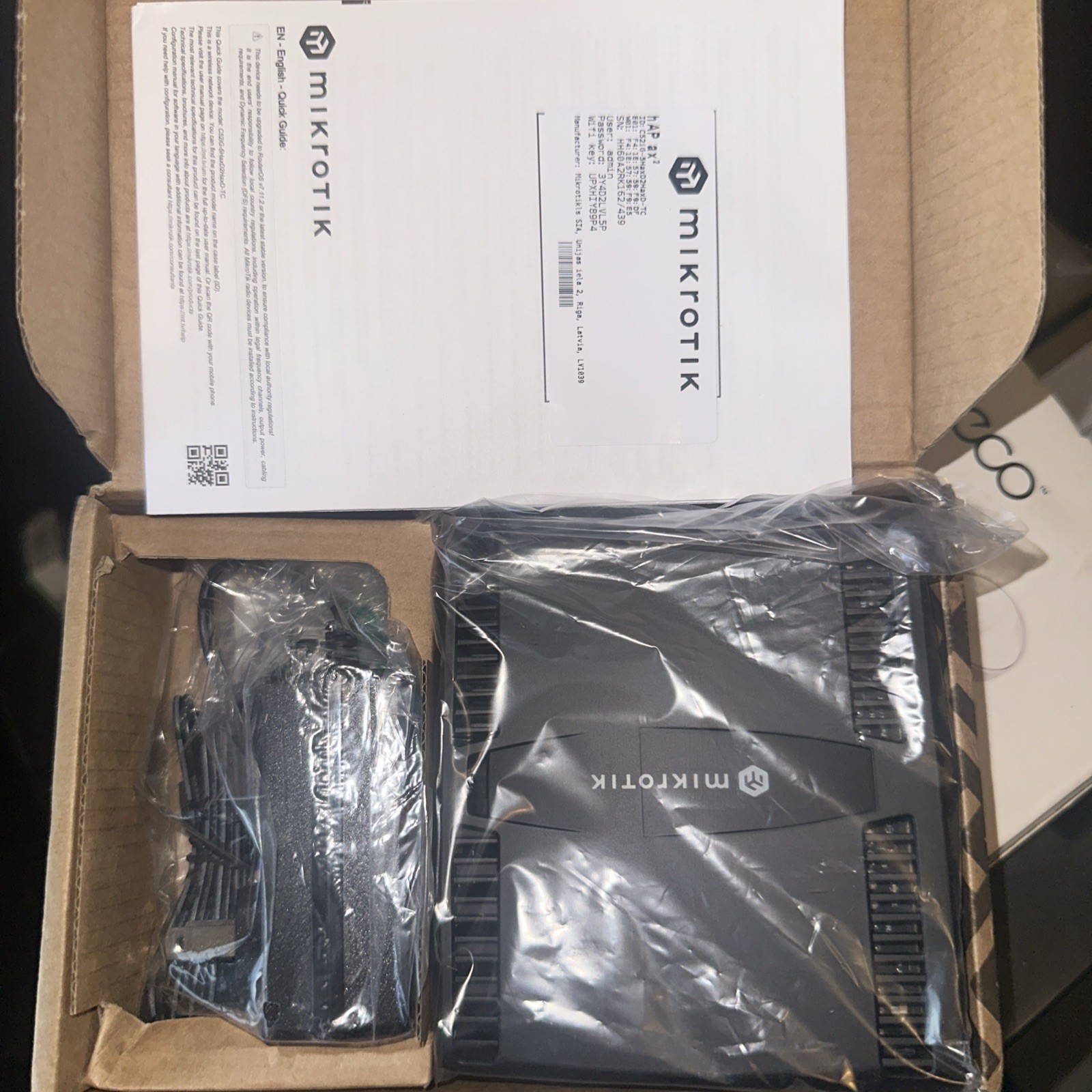 Mikrotik hAP AX2 C52iG-5HaxD2HaxD-TC-US US Version WiFI6 Home Access Point