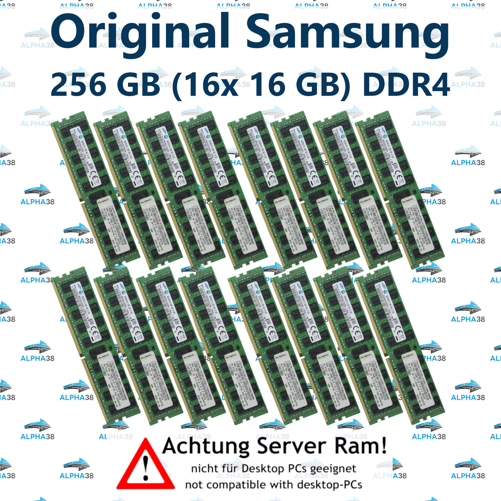 256 GB (16x 16 GB) RDIMM DDR4-2133 Supermicro 5018D-FN4T 5018D-FN8T Server Ram