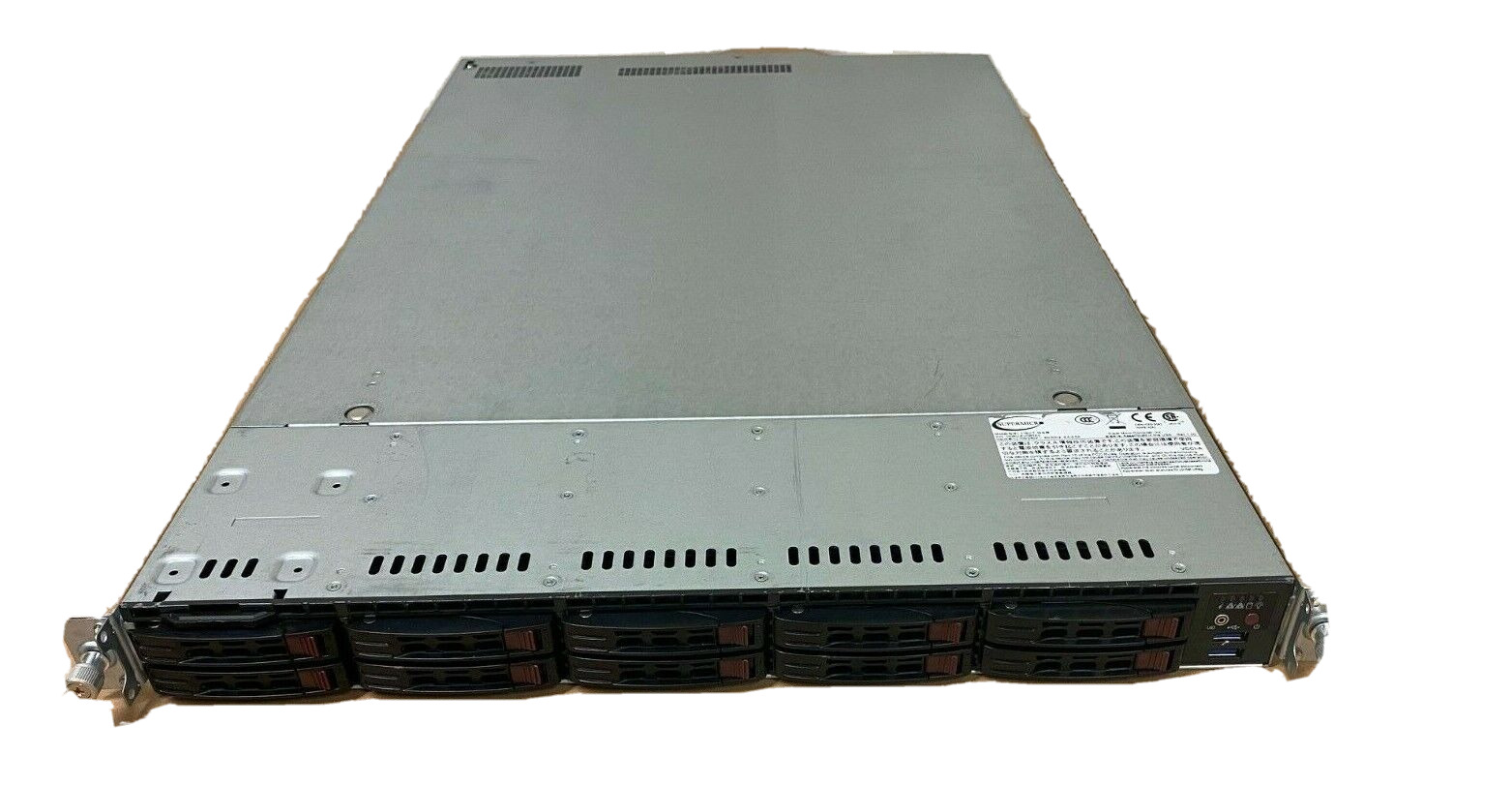 SuperMicro 1028U-E1CRTP, 2 x E5-2630 v4, 192GB RAM, 10 x 960GB SSD, X10DRU-i+
