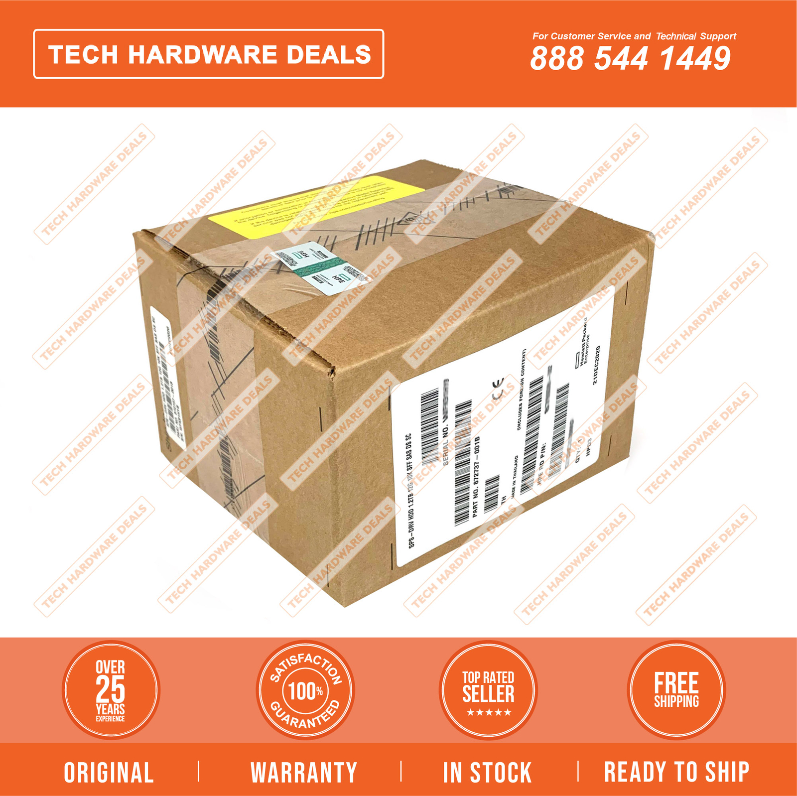 872737-001  NEW SEALED HPE 1.2TB SAS 12G 10K SFF SC DS HDD