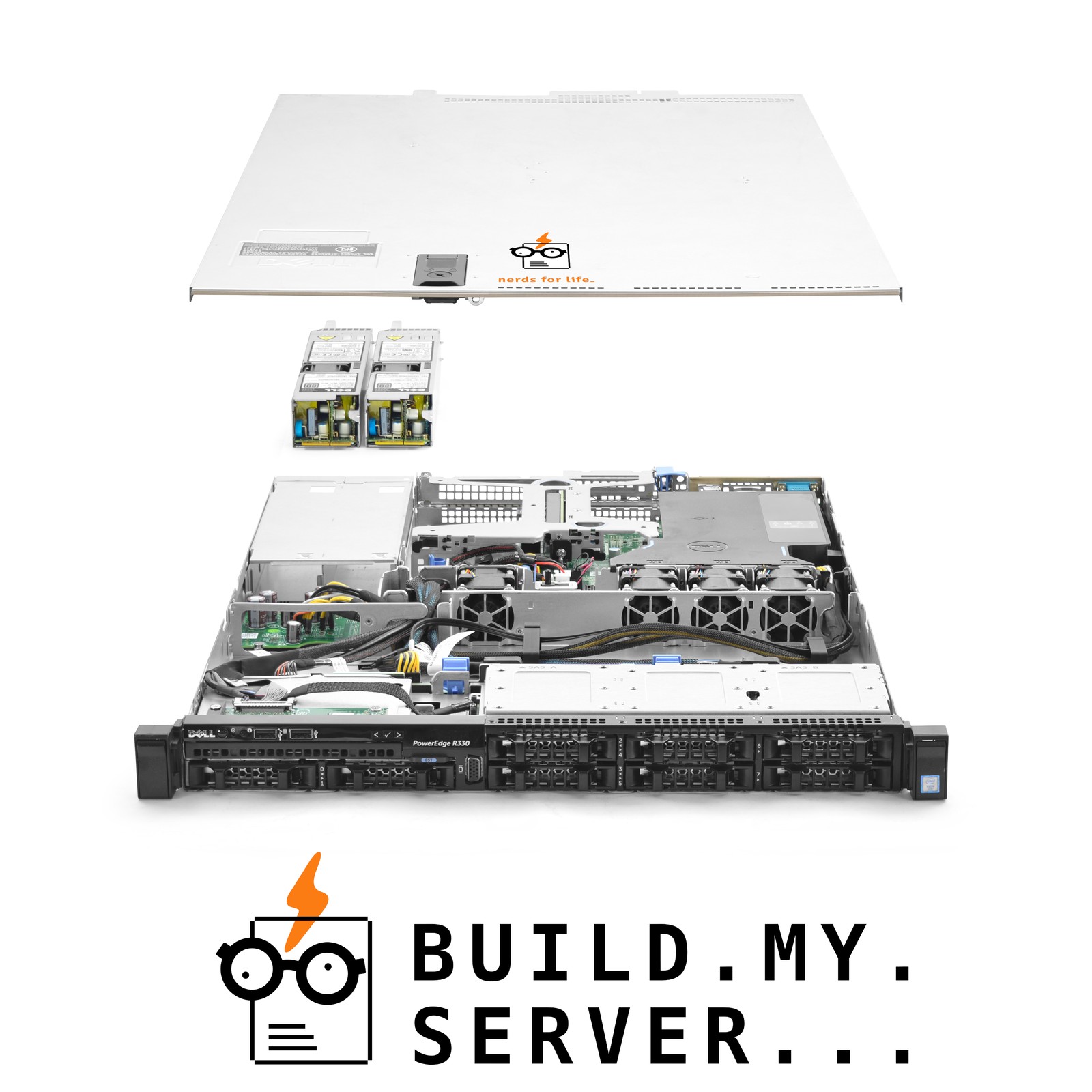 Dell PowerEdge R330 Server E3-1230v5 3.40Ghz Quad-Core 16GB RAM 8x 480GB SSD