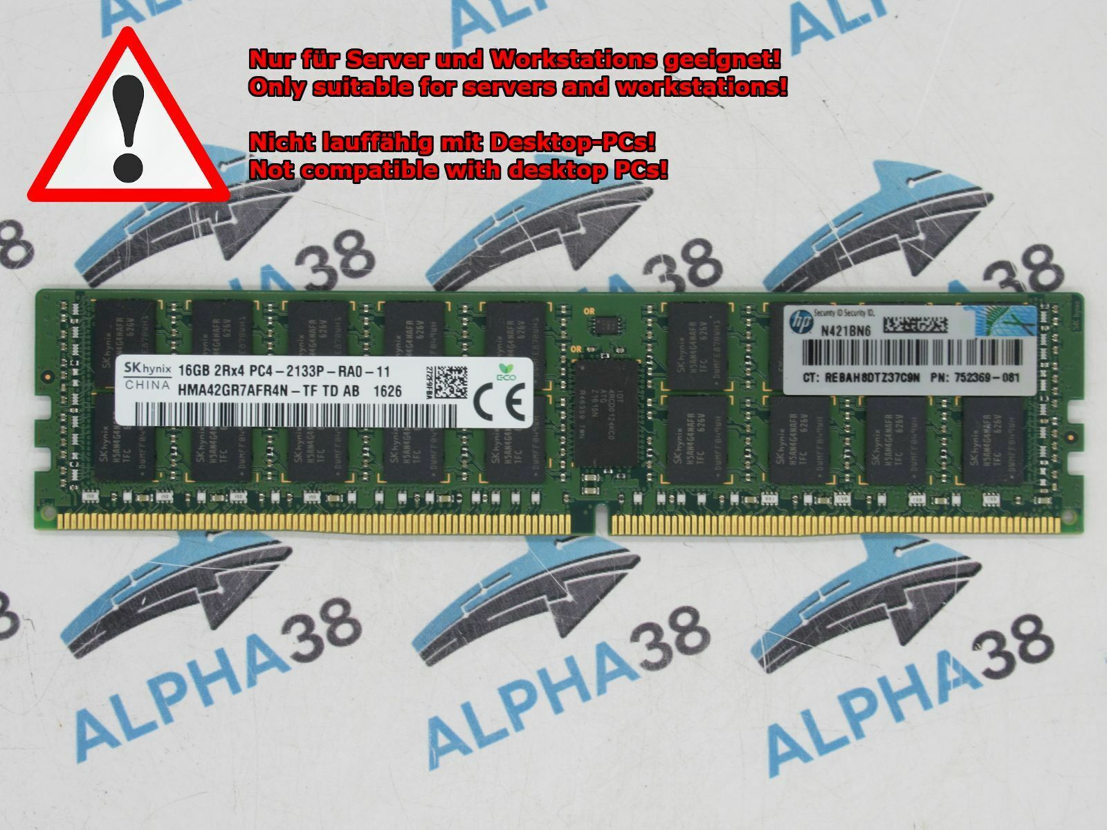 Hynix 16 GB RDIMM ECC Reg DDR4-2133 RAM Supermicro 5018D-FN4T 5018D-FN8T Server