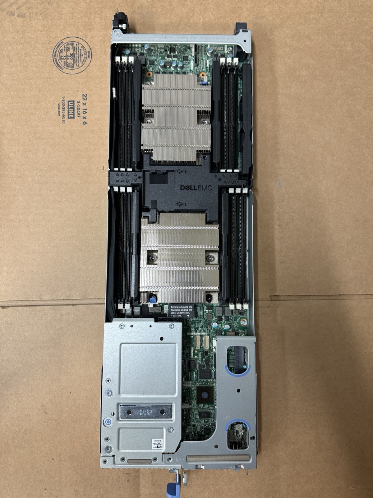 Dell PowerEdge C6420 Barebone Node 2x Heatsinks RAID Card