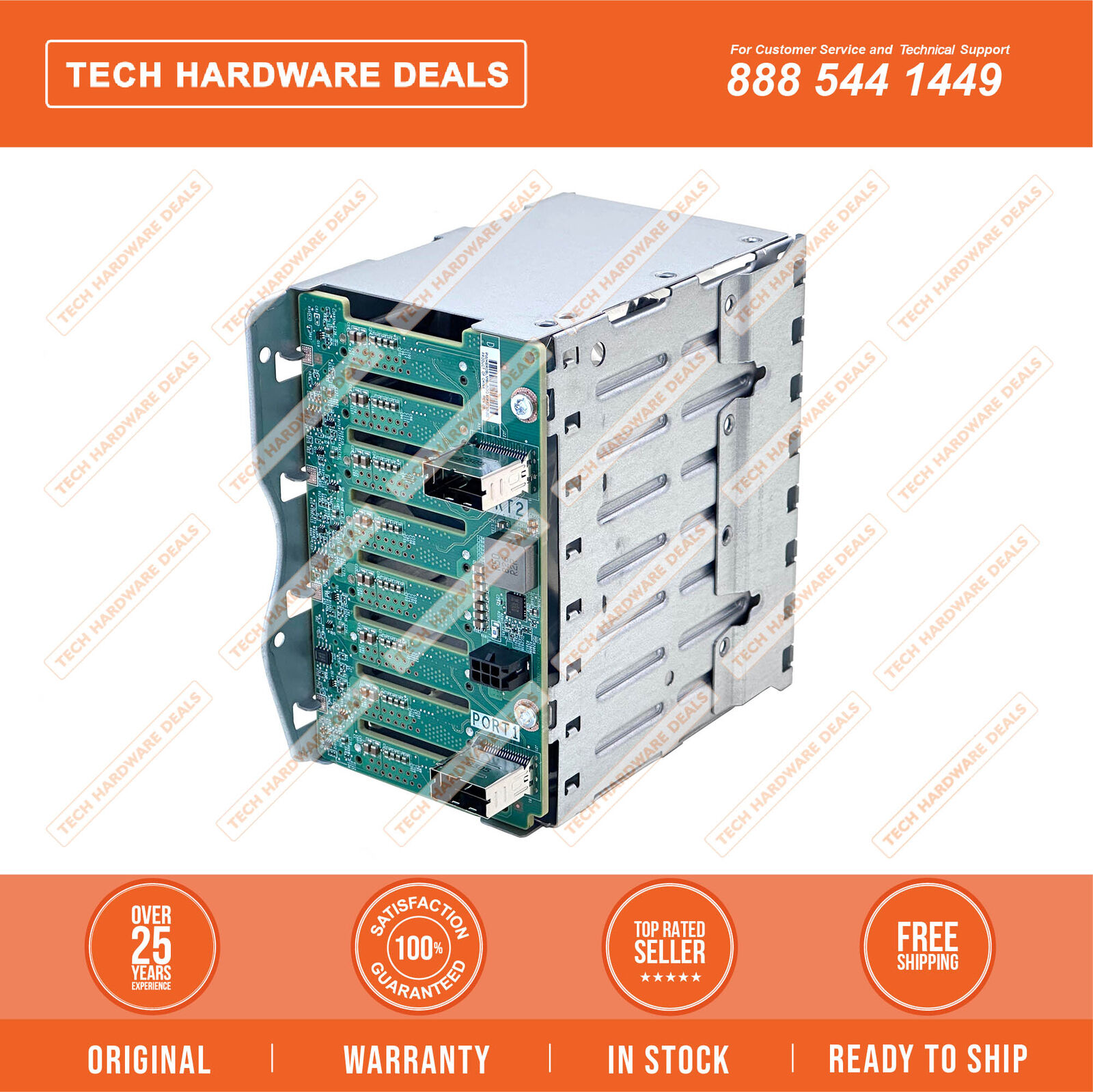 826691-B21    HPE DL38X Gen10 SFF Box1/2 Cage/Backplane Kit with Cables