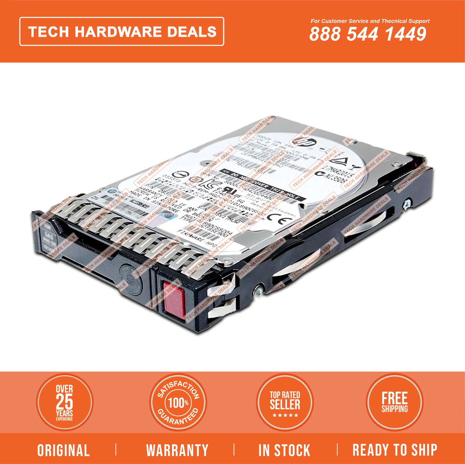 857644-B21 0 Hrs w/Tray   HPE 10TB SAS 12G 7.2K LFF SC 512e He DS HDD