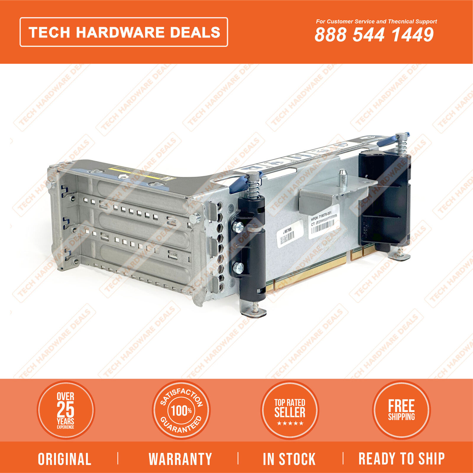 719076-B21  NEW BULK HP DL380 Gen9 Primary 2 Slot GPU Ready Riser Kit