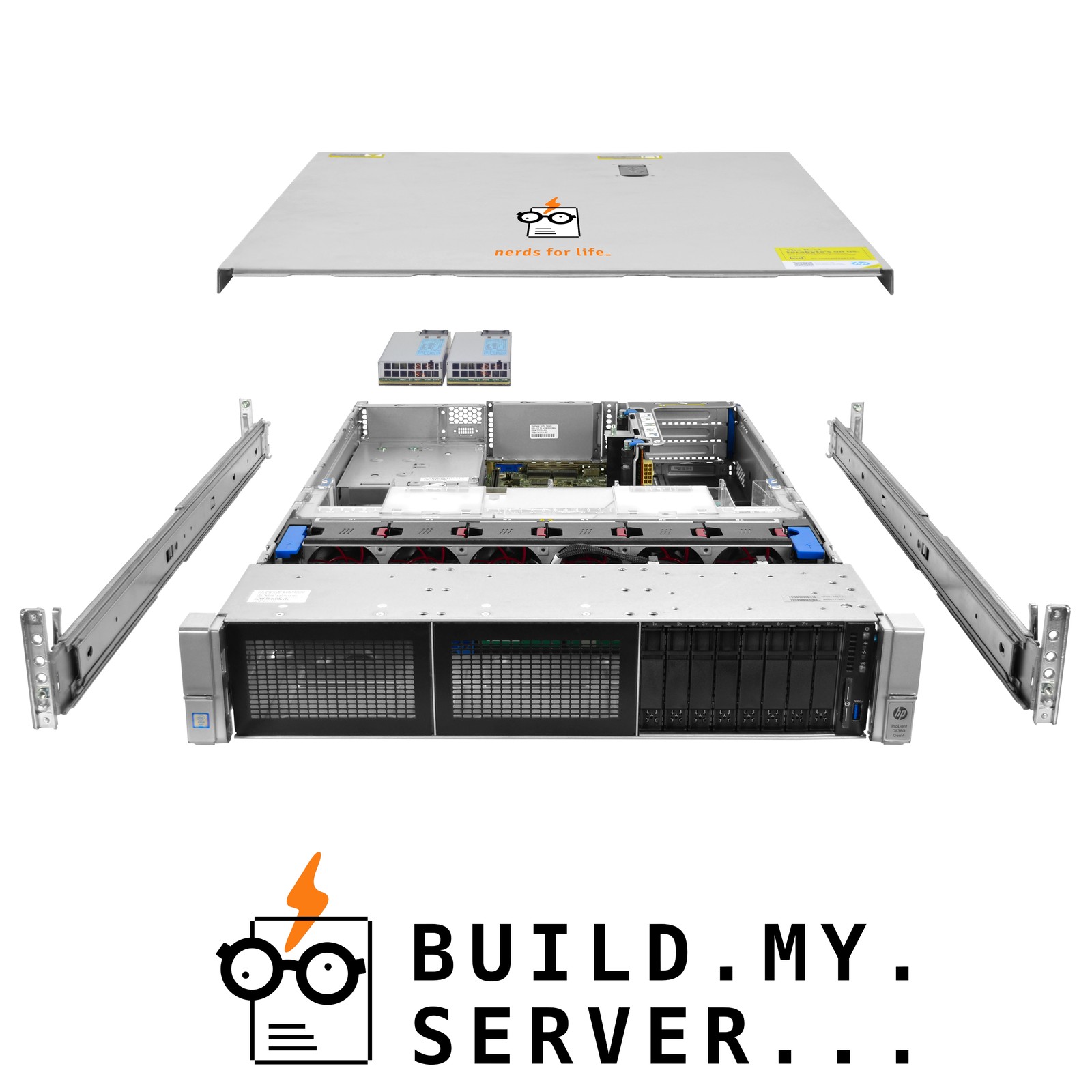 HP ProLiant DL380 G9 Server 2x E5-2630v4 2.20Ghz 20-Core 64GB RAM 8x 1.92TB SSD