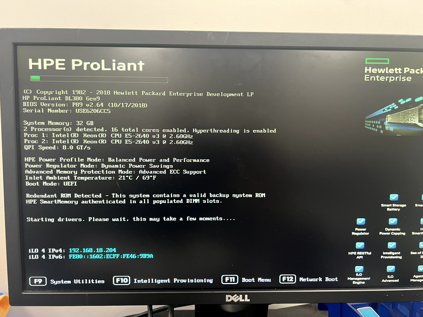 HP ProLiant DL380 Gen9 2xXeon E5-2640 v3 2.6GHz 32GB RAM 2x480GB ssd & 6x 146GB
