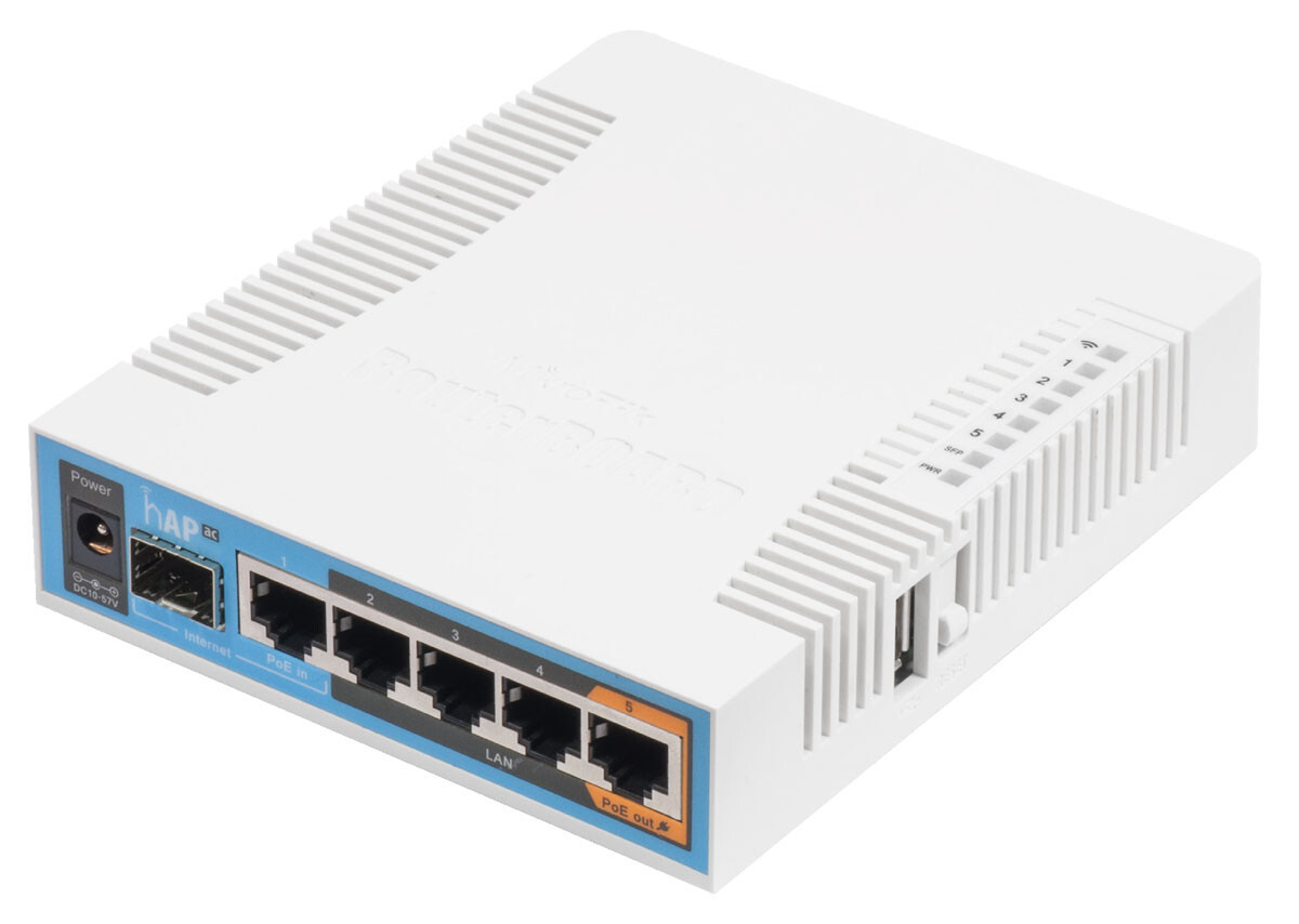 MikroTik New hAP ac RB962UIGS-5HACT2HNT-US Dual Band 3×3 802.11n/ac Access Point