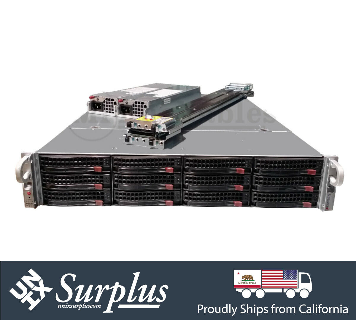TRUNAS ZFS Server 2U 12 Bay X10DRU-i+ 2x Intel Xeon 28 Cores 128GB DDR4 HBA IT