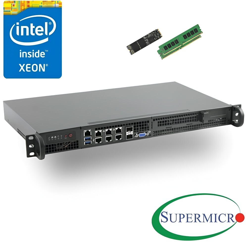 ✅*Authorized Partner*Supermicro SYS-5018D-FN8T 1U, Customized W (8GB 512GB M.2)