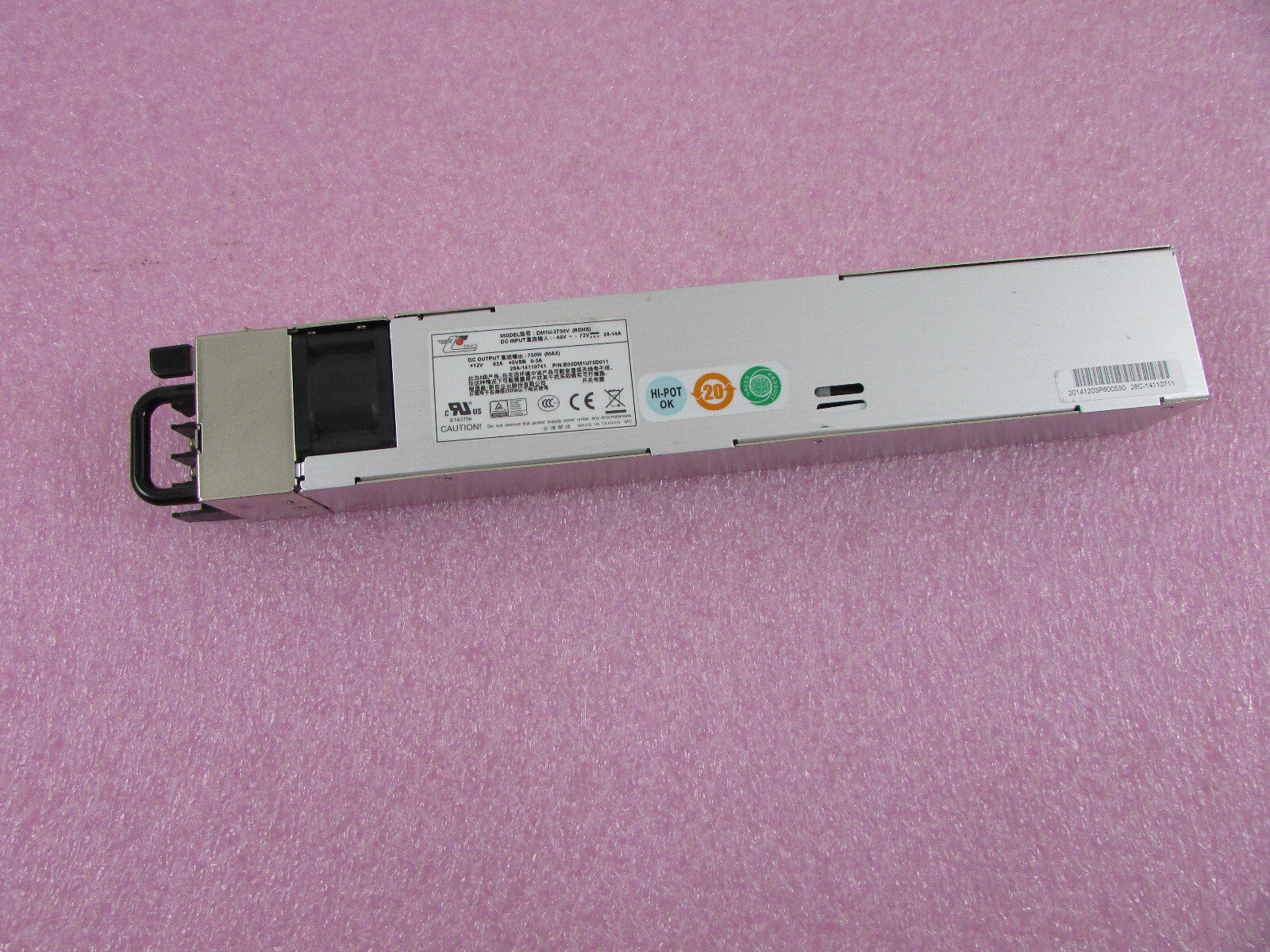 Zippy Technology DM1U-2750V DC -48V N + 1 Form 750W Server Power Supply