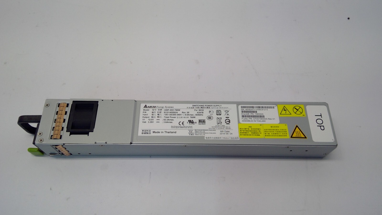 SunFire server Power Supply Delta AWF-2DC-760W PSU SunFire Oracle 7065505