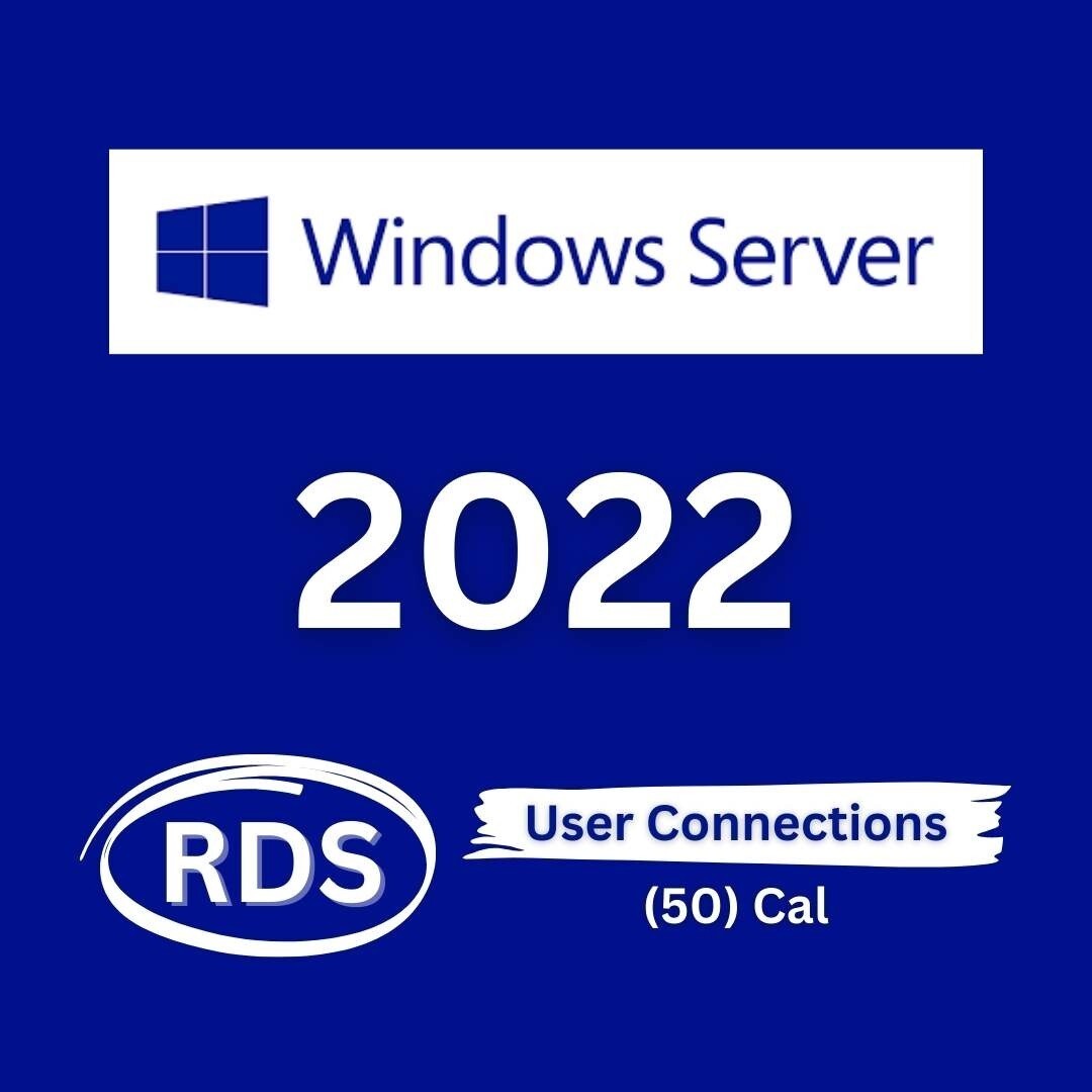 Server 2022 Remote Desktop Service(RDS) 50 User Connection, RDS 2022 50 User CAL