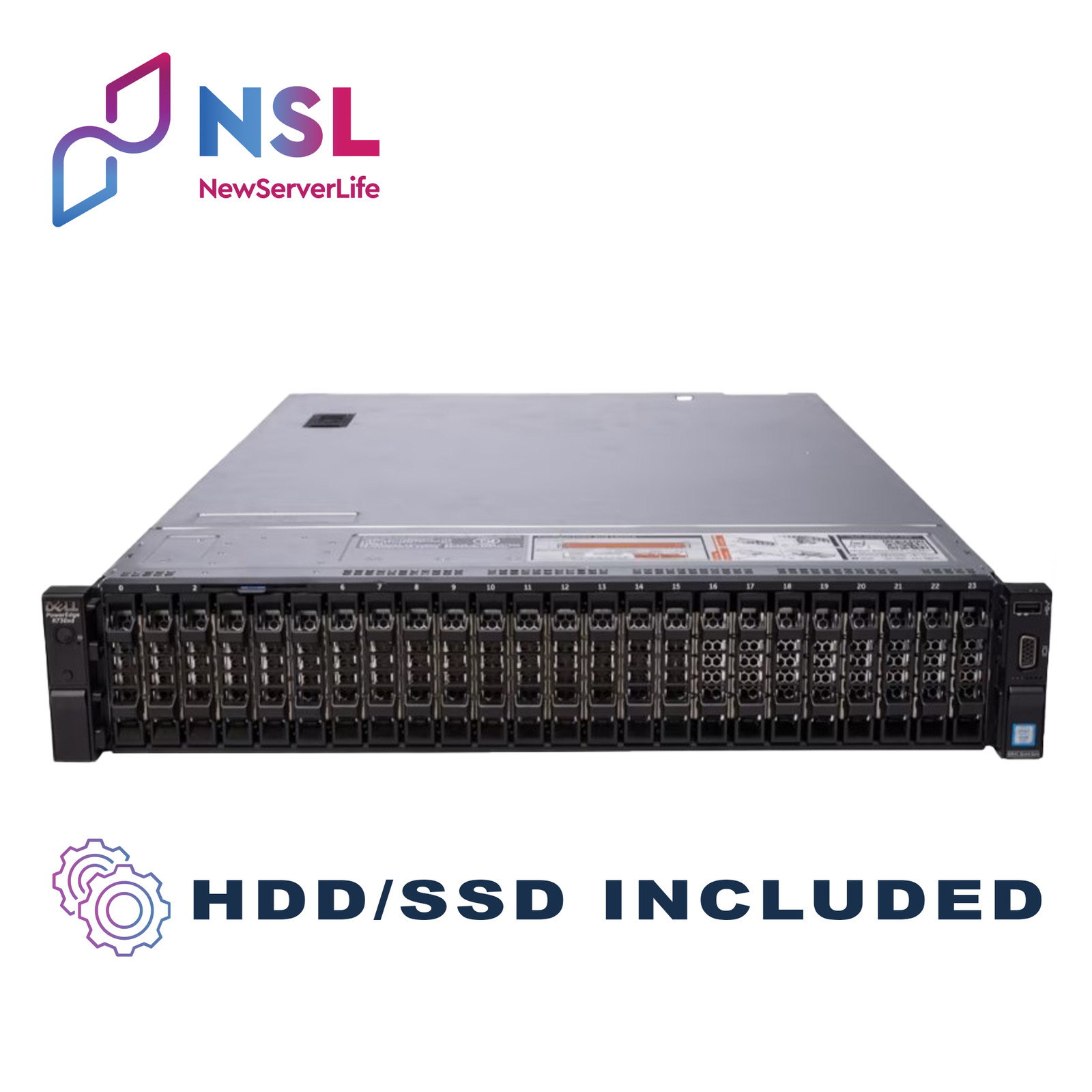 DELL R730XD 26 Bay 2x E5-2697v3 2.6GHz =28 Cores 128GB H730 2x 1.2TB SAS 4xRJ45