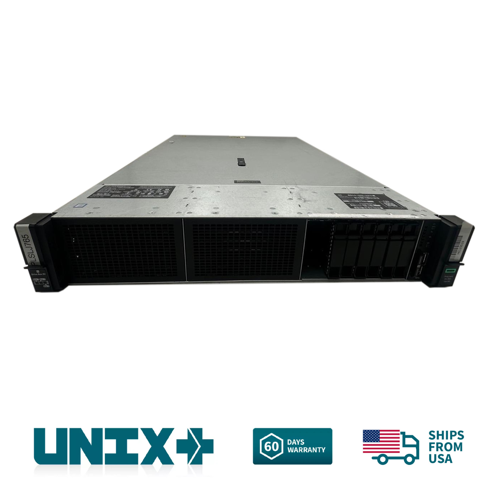 HP DL380 Gen10 8 SFF 2.5″ 2x Gold 5118 2.30GHz = 24 Cores 256GB DDR4 P840 RAID