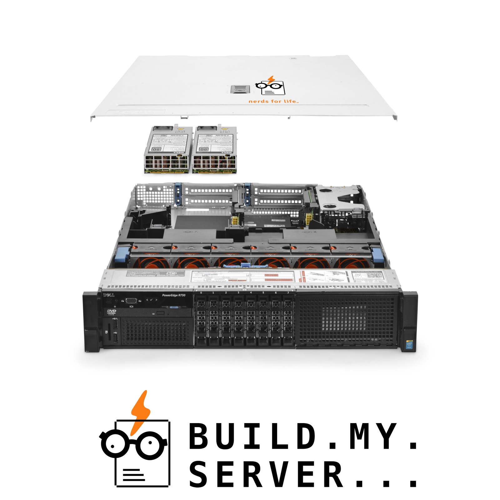 Dell PowerEdge R730 Server E5-2697v3 2.60Ghz 14-Core 128GB RAM 8x 600GB