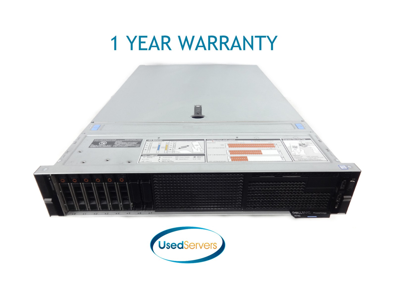 Dell Poweredge R740 2xGold 6130 2.1GHZ=32Cores 64GB 6x120GB SSD H730P