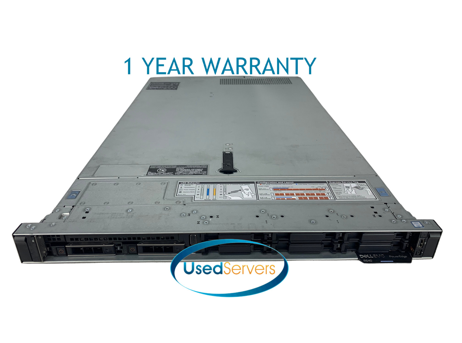 Dell Poweredge R640 2xSLVR 4116 2.1GHZ=24Cores 64GB 2x120GB SSD H730P