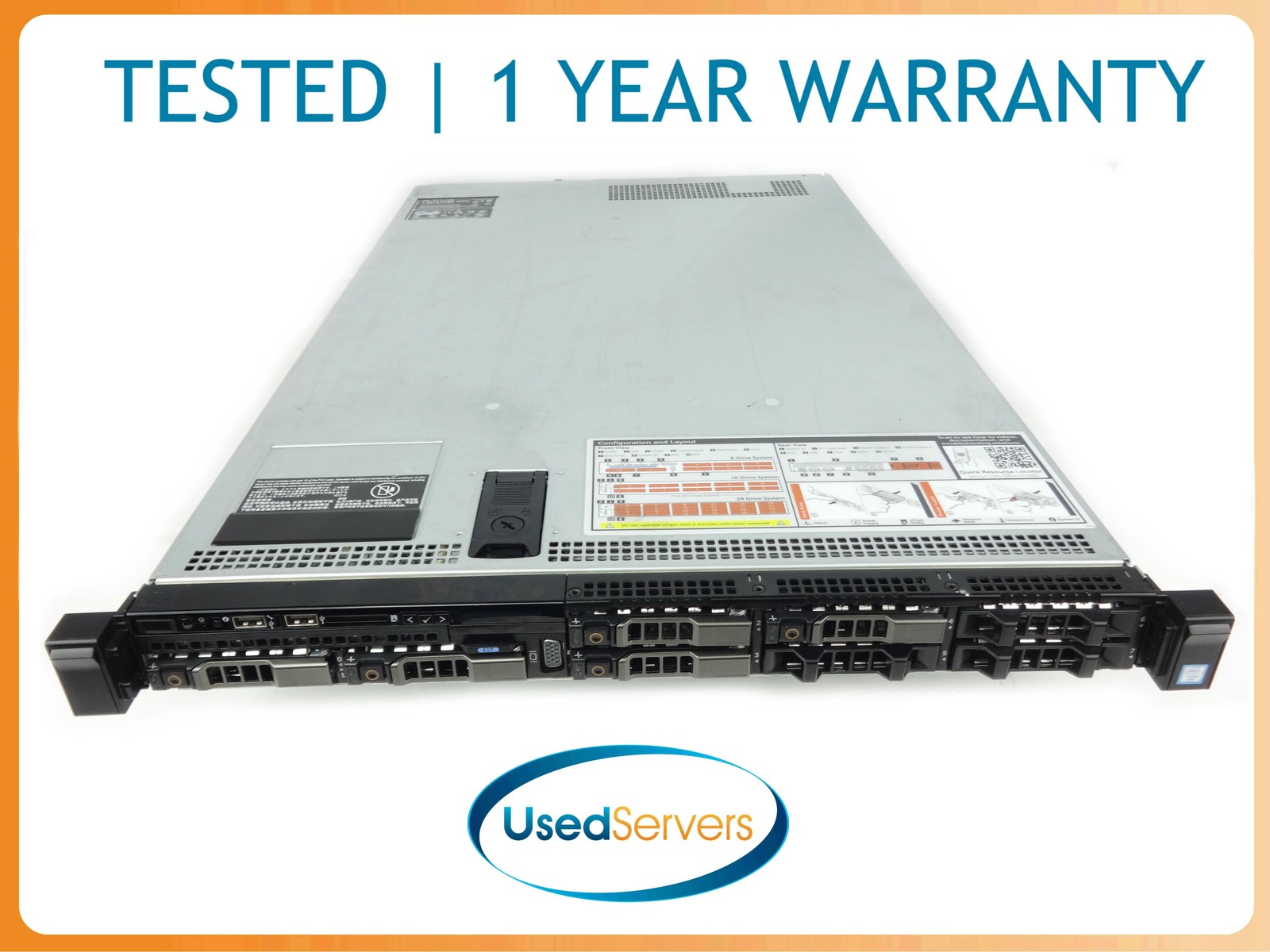Dell R630 2x2680v3 2.5GHZ=24Cores 32GB 5x120GB SSD H730