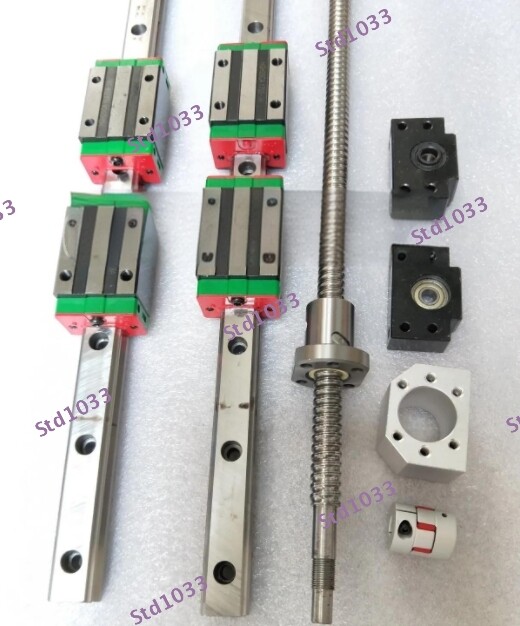 HGR30-1500mm Linear rail & HGH25CA &RM3205-1500mm Ballscrew&BF25/BK25 Kit 2 pcs