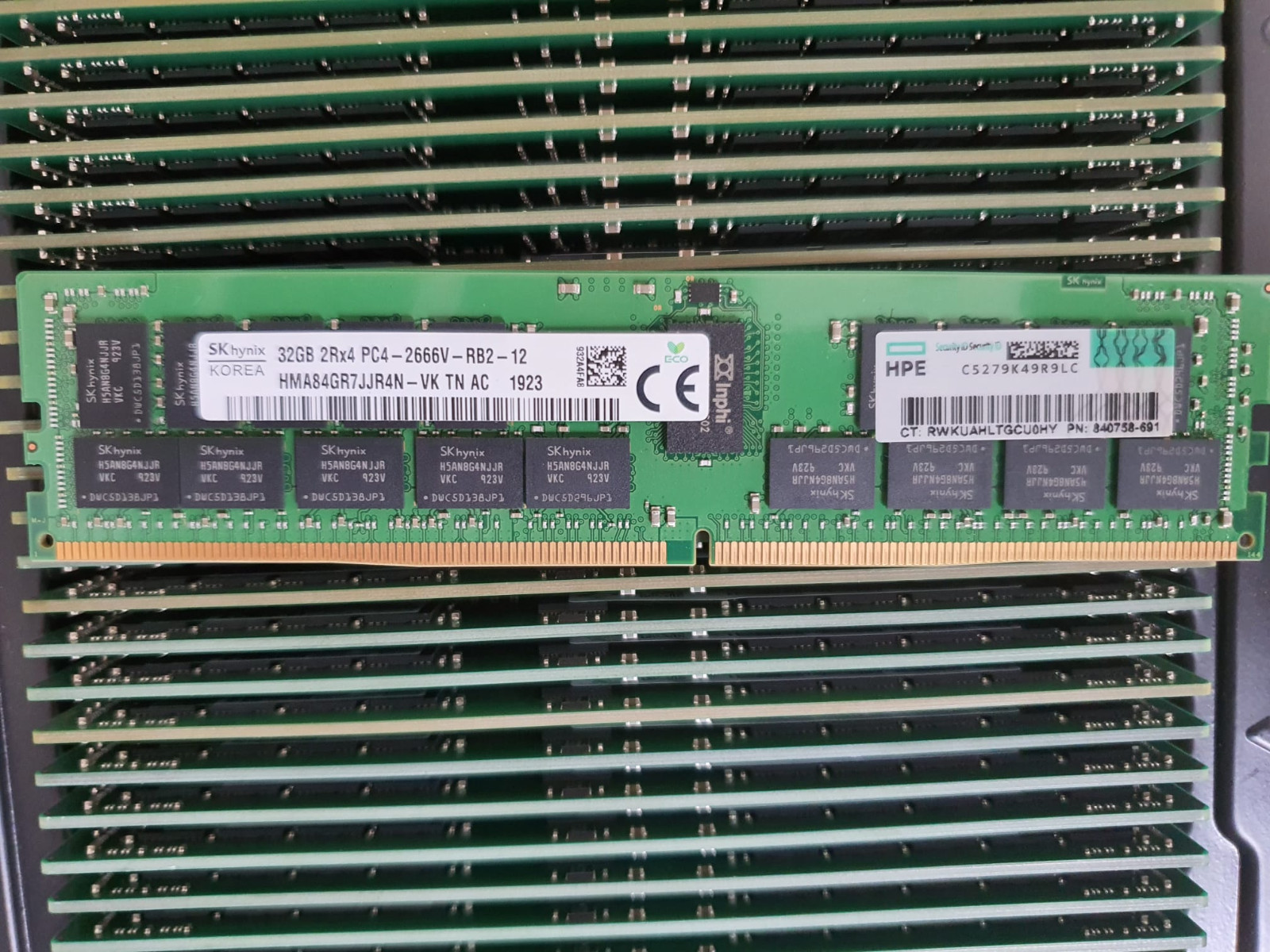 HP 32GB 815100-B21 850881-001 840758-091 DDR4 ECC MEMORY PC4-2666V-R REG Registered