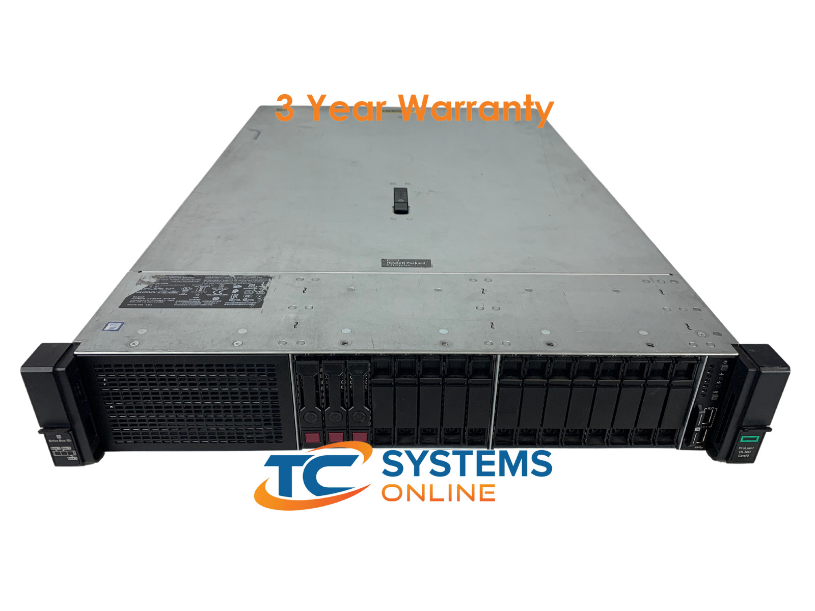 HP DL380 G10 16SFF 2xSLVR 4116 2.1GHZ=24Cores 128GB 3x1TB 12G SAS P408i-a