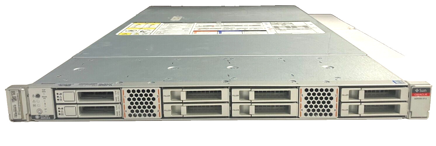 Sun Oracle X7-2 Server 2x heatsink 2xPSU Barebones (NO CPU, RAM, HDD)
