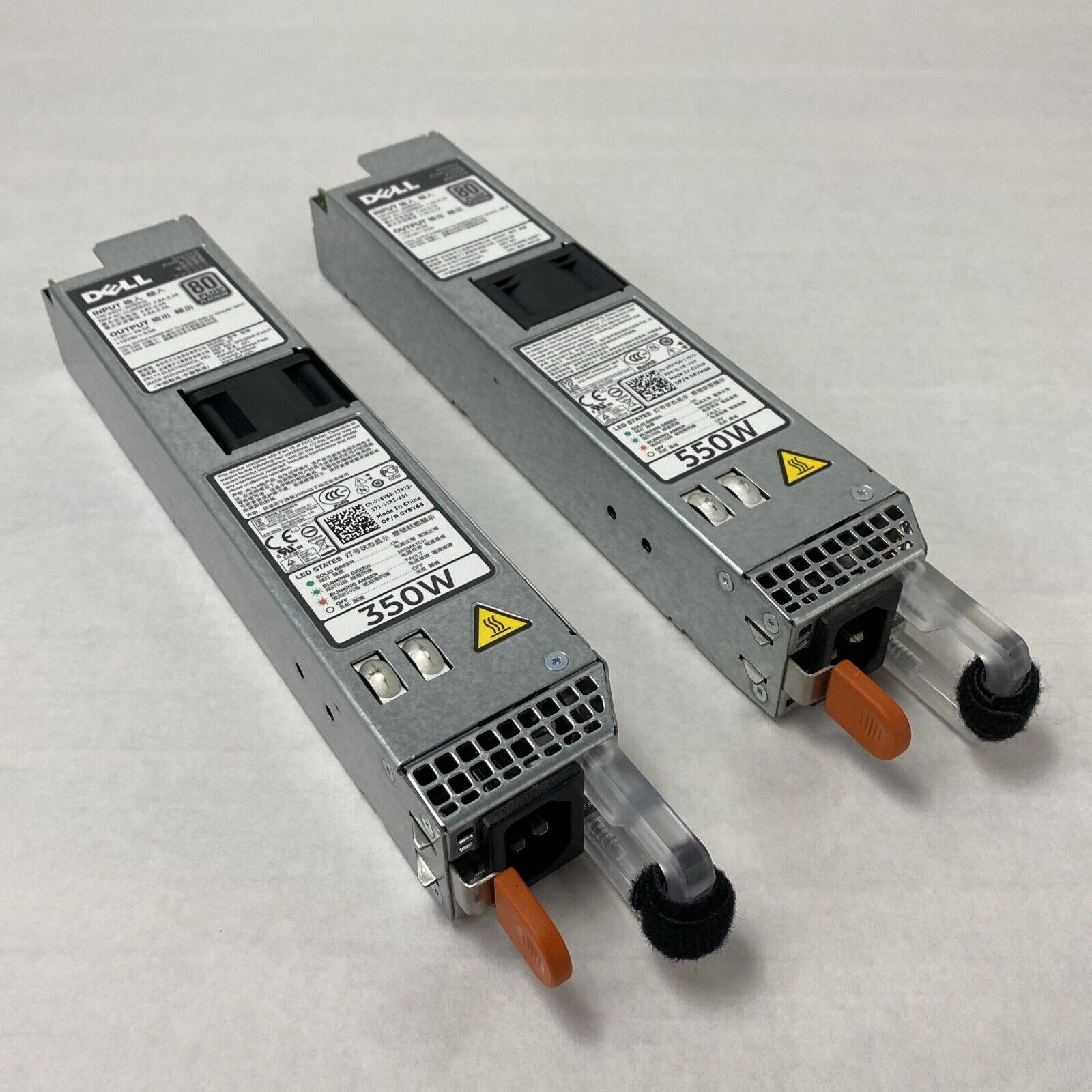 Lot of 2 Dell Y8Y65 350W 80 Plus Platinum D35OE-S1 Server Power Supply