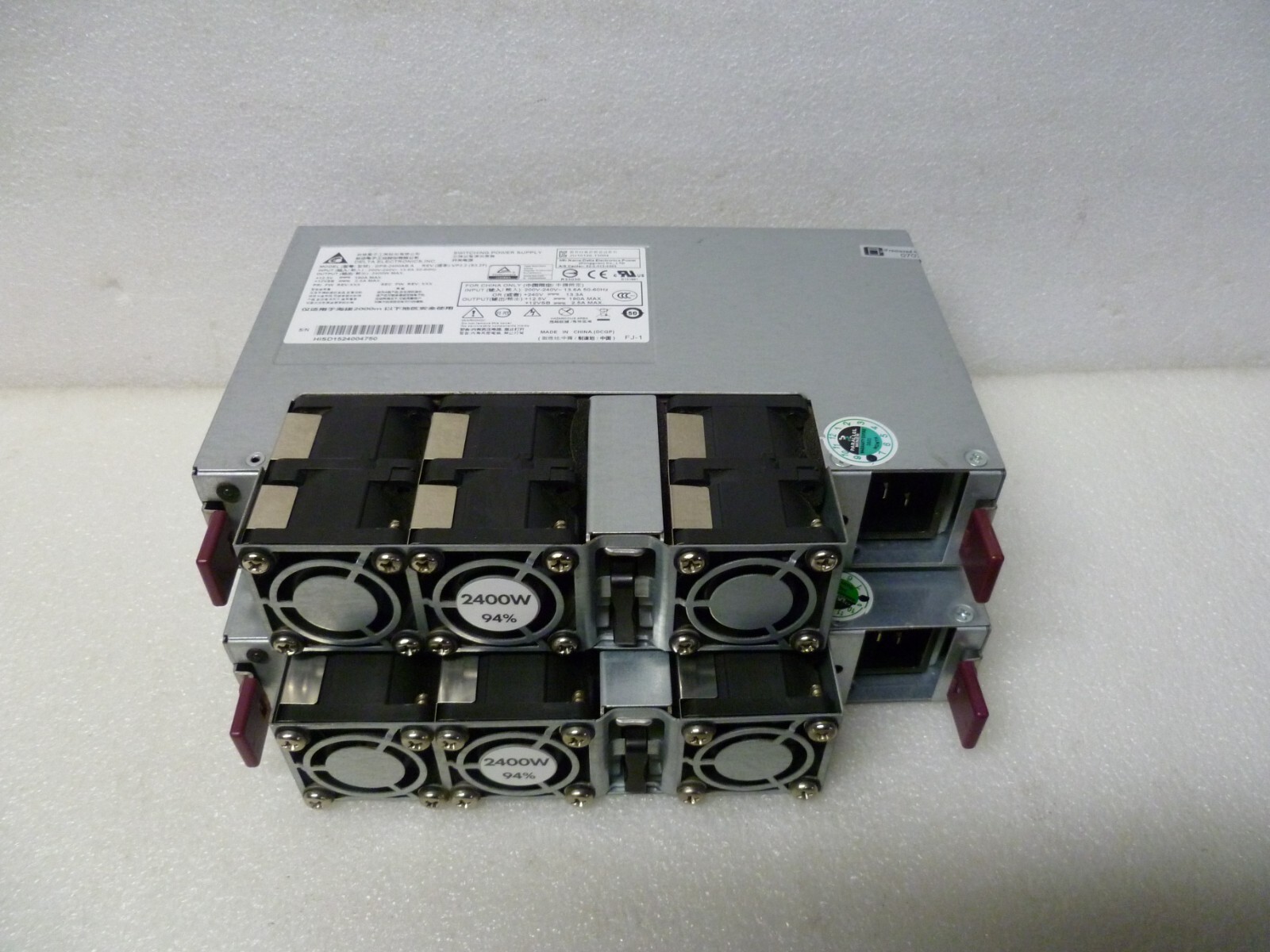LOT OF 2 Delta Electronic 2400W PSU Server Power Supply DPS-2400AB A