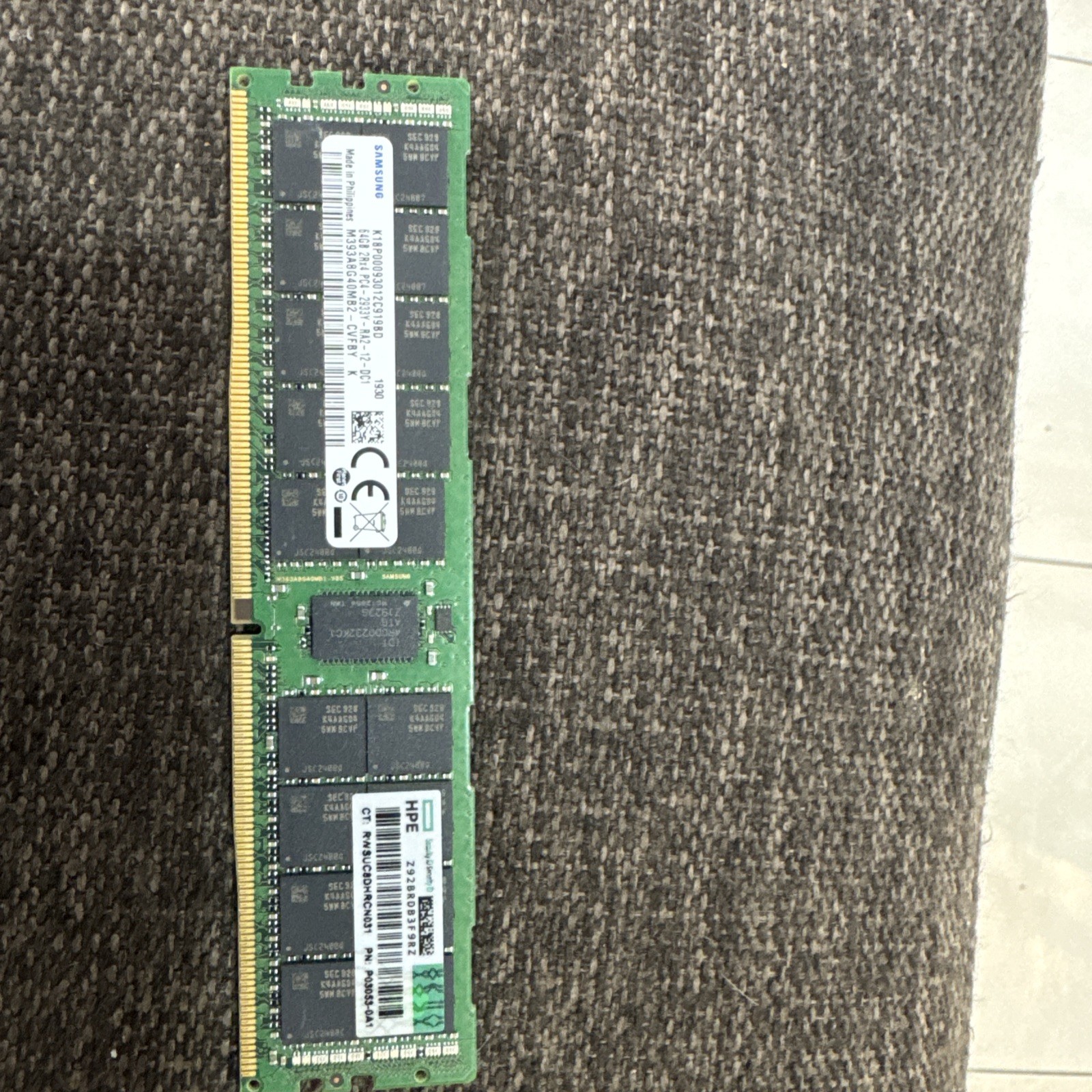 HPE P03053-0A1 64GB PC4-2933YRAM ECC RDIMM 2Rx4 P00930-B21 P06192-001 hp SERVER