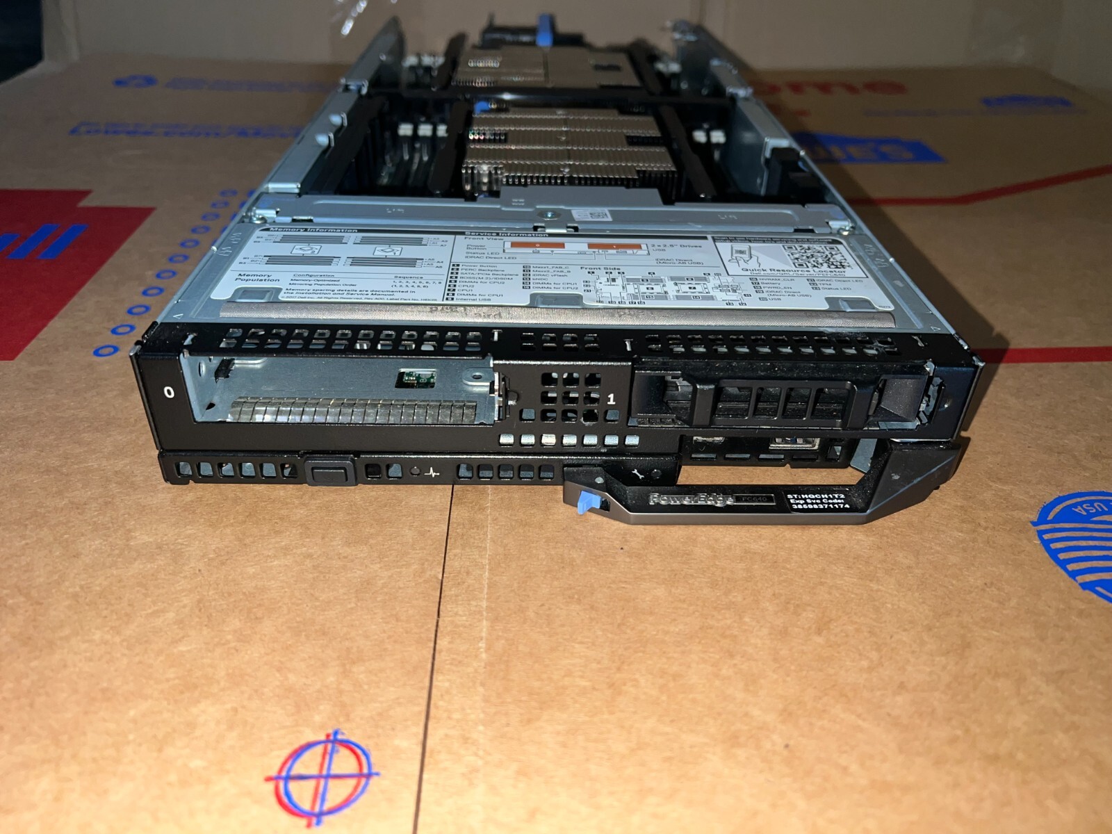 DELL POWEREDGE FC640 Blade Server  CTO, No CPU, No Ram, No HDD, Tested Working