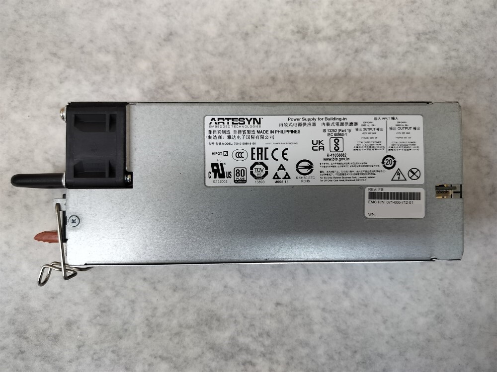 Artesyn 700-013850-0100 1100W EMC Server Power Supply 071-000-712-01