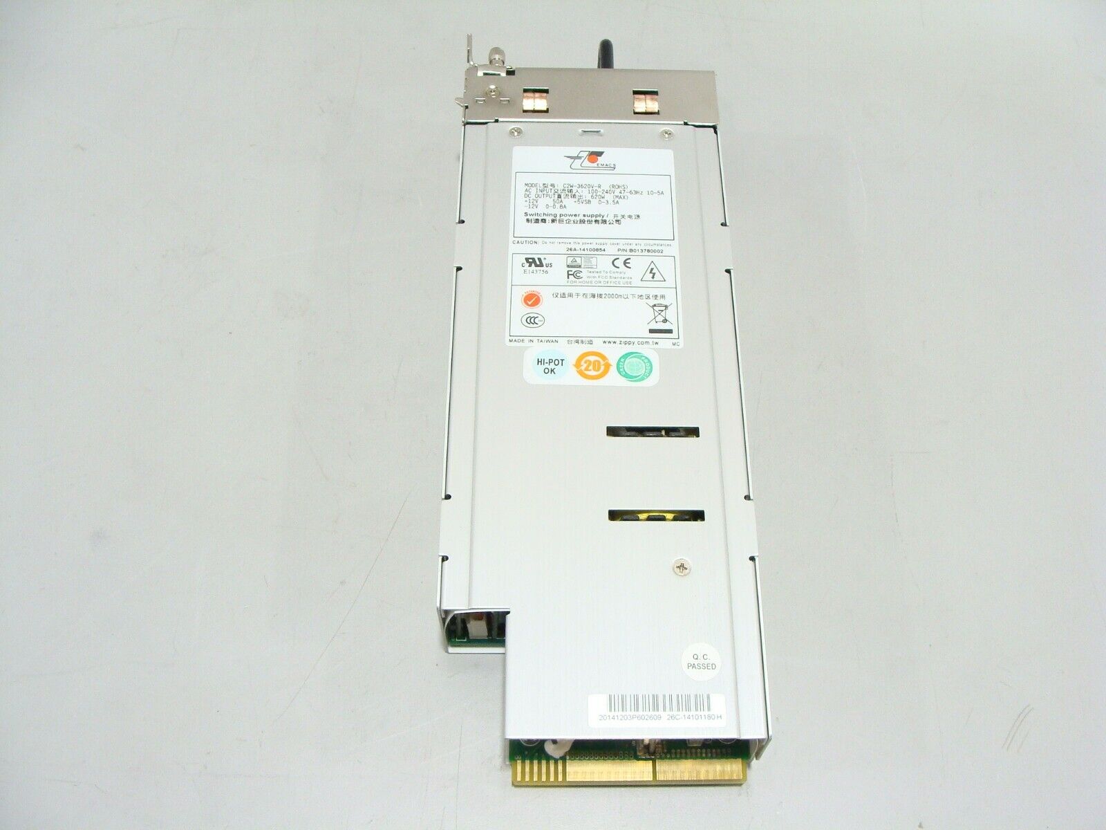 Zippy Emacs C2W-3620V-R 620W Redundant Server Power Supply Module Replacement
