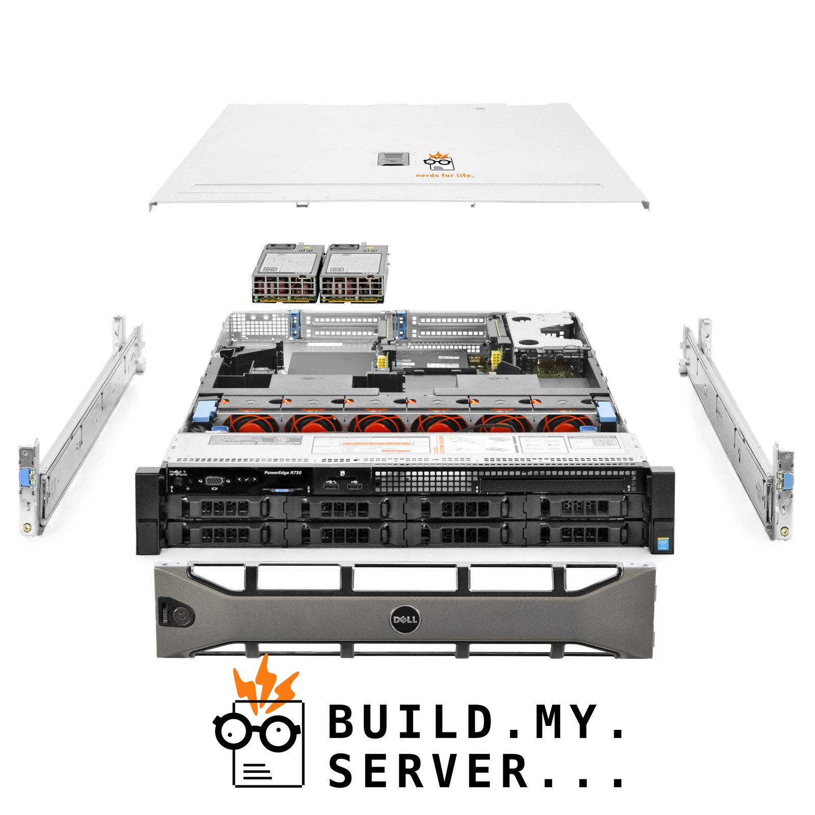 Dell PowerEdge R730 Server 2x E5-2699v3 2.30Ghz 36-Core 192GB RAM 8x 6TB SAS 12G