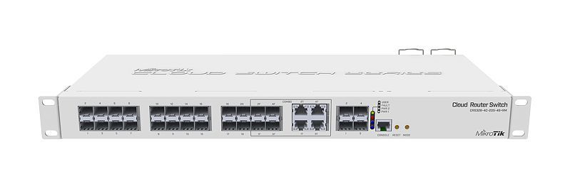 MikroTik CRS328-4C-20S-4S+RM Smart Switch, 20 x SFP cages|4 x SFP+ cages