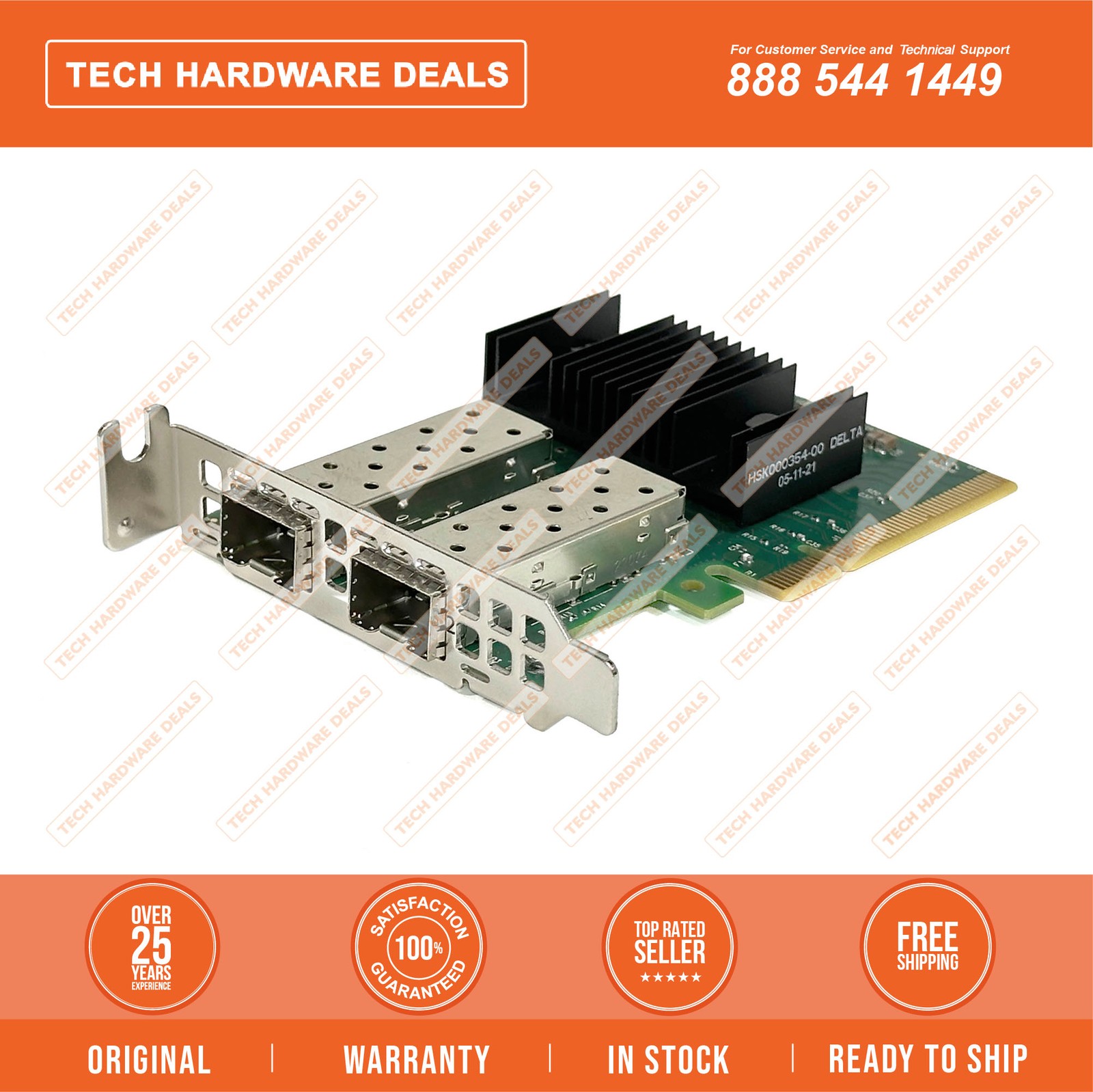P42044-B21    Mellanox MCX631102AS-ADAT Ethernet 10/25GB 2-Port SFP28 Adapter fo