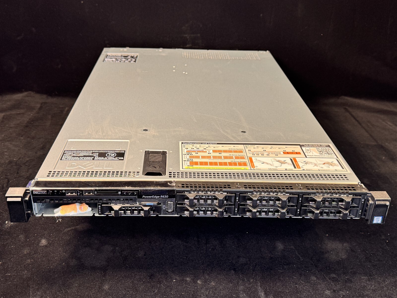DELL POWEREDGE R630 8SFF 2x 12 CORE E5-2680V3 2.50GHz 32GB RAM 1x 240GB SSD S130