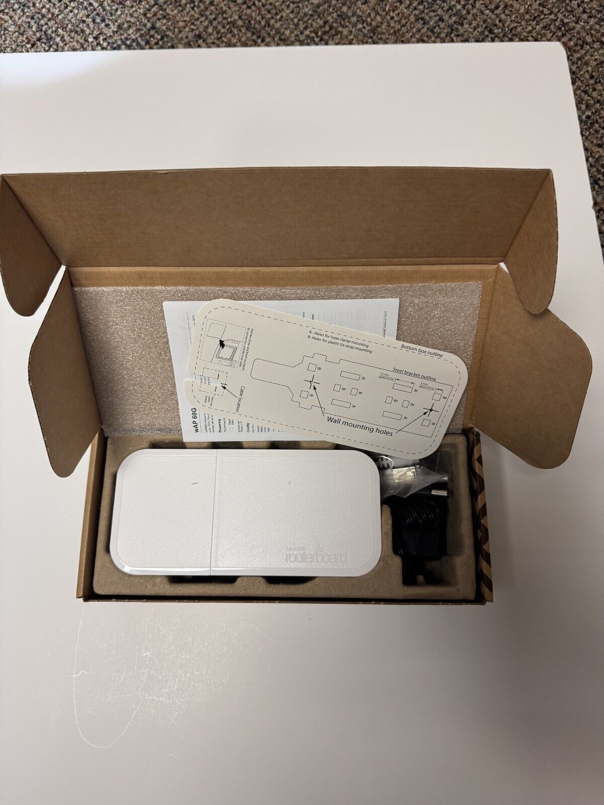 Mikrotik wAP 60G  weatherproof 60 GHz wireless used Point-to-Point or CPE unit