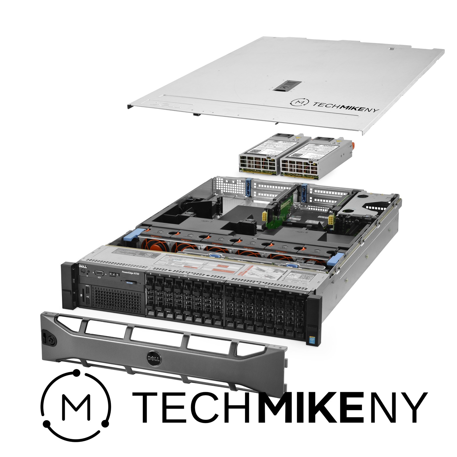 Dell PowerEdge R730 Server 2x E5-2667v4 3.20Ghz 16-Core 128GB RAM 16x 300GB 15K