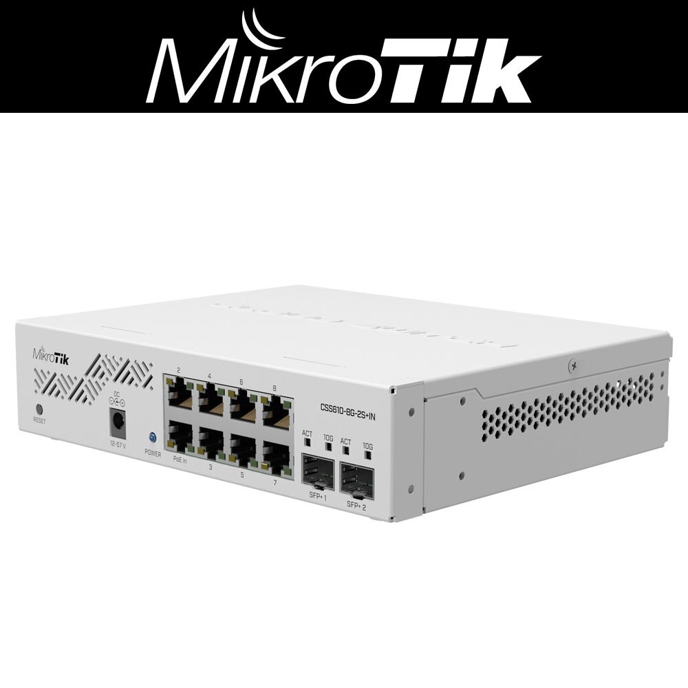 MikroTik CSS610-8G-2S+IN Cloud Smart Switch 8xGb 2xSFP+