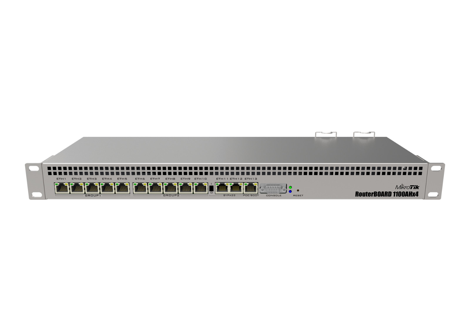 Mikrotik RB1100AHx4 RouterBoard 13 x Gigabit port 802.3af 1 GB RAM 1U Rackmount