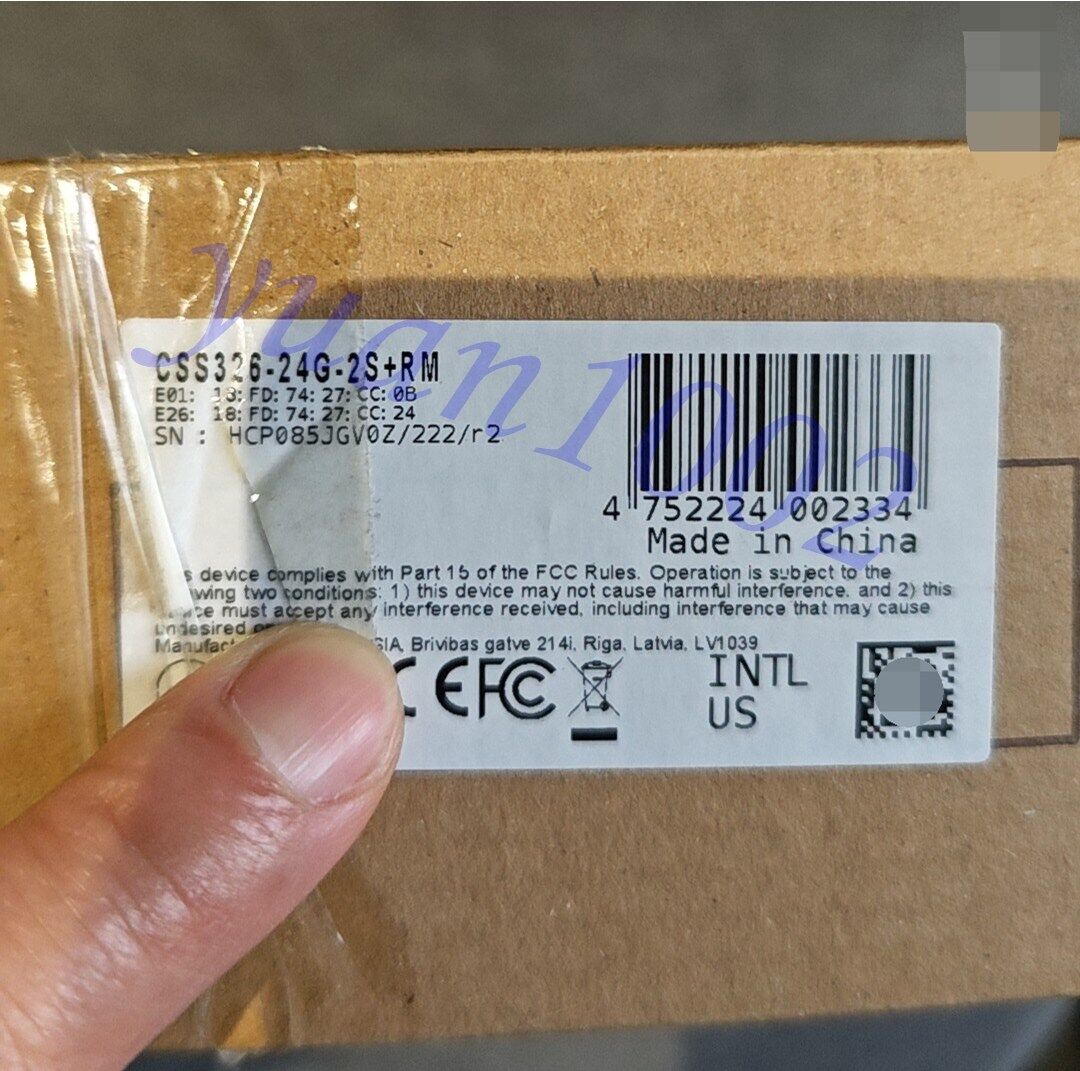 NEW Mikrotik CRS326-24G-2S+RM Ten gigabit switch Fast delivery Free shipping